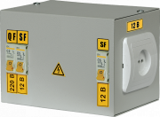 Ящик с понижающим трансформатором ЯТП 0,25 220/12В 250Вт 3 автомата IP30 IEK