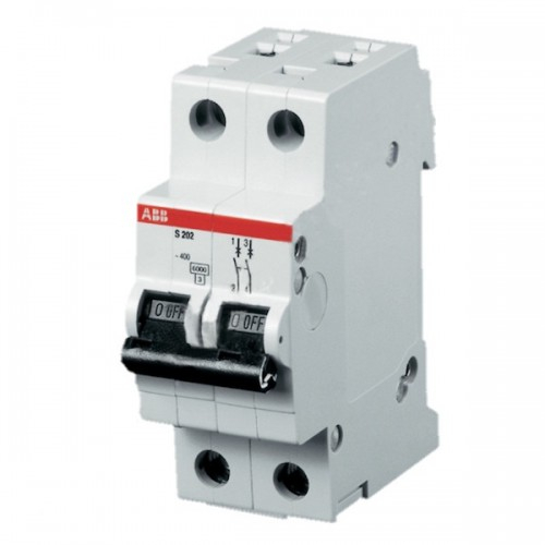 Автоматический выключатель SH202L тип С 4,5кА 2п 10А ABB