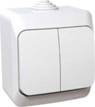 Этюд Выключатель О/У 2-кл. 10А IP44 бел. Schneider Electric Этюд Выключатель О/У 2-кл. 10А IP44 бел. Schneider Electric