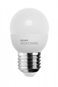 Лампа светодиодная GL45 Е27 220В 4500К 6.5Вт шар "Экономик" Космос