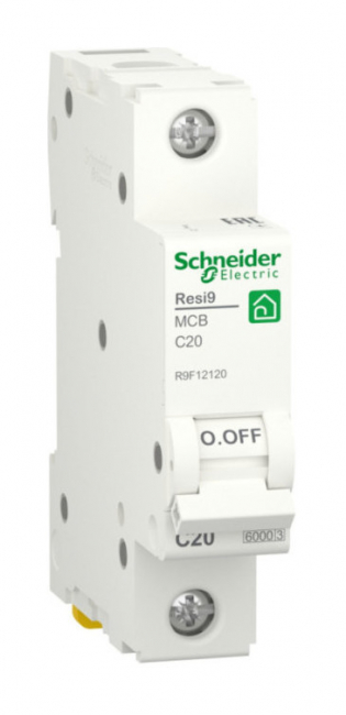 Автоматический выключатель RESI9 тип С 6кА 1п 20А Schneider Electric