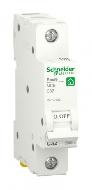 Автоматический выключатель RESI9 тип С 6кА 1п 32А Schneider Electric