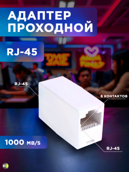 Проходник кат.5е UTP тип RJ45-RJ45 (8P8C) бел. PROCONNEСT