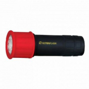 Фонарь светодиодный ручной LED 15001-A (3XR03 светофор красн. с черн. 9 LED блистер) Ultraflash