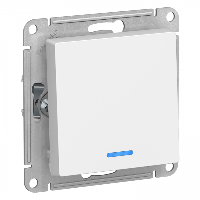 ATLAS DESIGN Выключатель С/У 1-кл. с подсветкой 10А бел. Schneider Electric