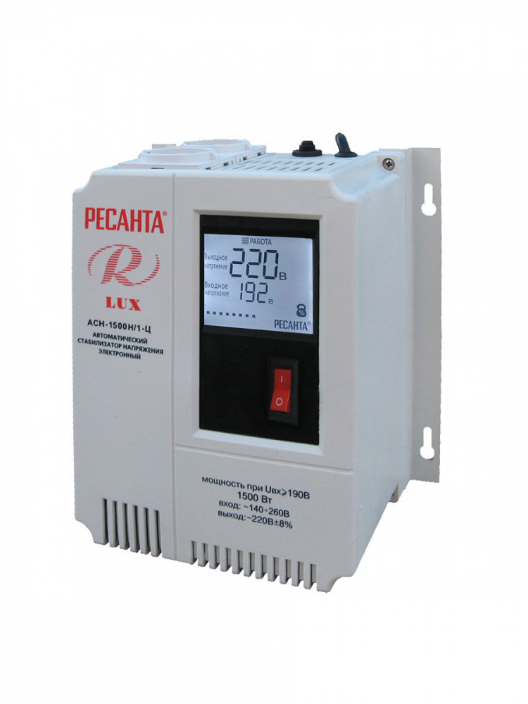 ресанта асн-1500/1-ц. стабилизатор асн-1500/1-ц. стабилизатор напряжения ресанта асн-1500/1-ц 1,5квт.