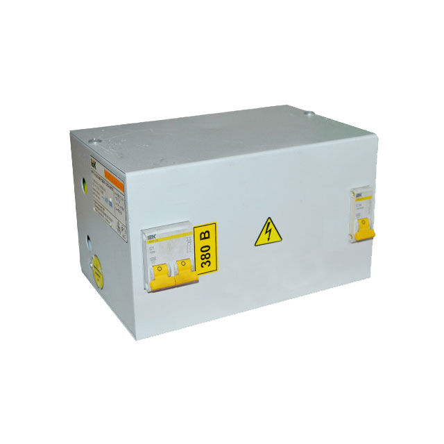 Ящик с понижающим трансформатором ЯТП 0,25 220/42В 250Вт 2 автомата IP30 IEK