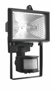 Прожектор галогенный ИО R7s 500Вт с датчиком движения черный IP44 Navigator