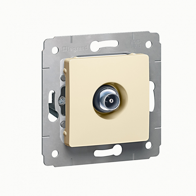 Cariva Розетка С/У 1-м TV проходная 14dB сл.к. Legrand