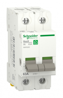 Автоматический выключатель RESI9 тип С 6кА 2п 63А Schneider Electric