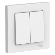 ATLAS DESIGN Выключатель С/У 2-кл. 10А в сборе бел. Schneider Electric