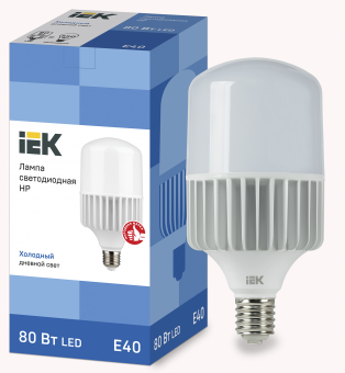 Лампа светодиодная HP Е40 230В 6500К 80Вт IEK