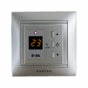 Терморегулятор E-34 3,5кВт С/У серебро EASTEC