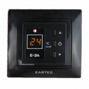 Терморегулятор E-34 3,5кВт С/У черный EASTEC