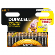 Элемент питания алкалиновый LR MX 2400/LR03 BASIC BP-12 (блист.12шт) Duracell
