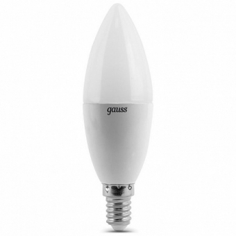 Лампа светодиодная Elementary C37 Е14 220В 3000К 6Вт свеча матовая GAUSS