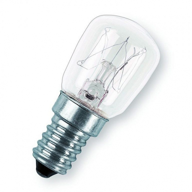 Лампа накаливания T22 Е14 230В 15Вт 300гр. (для духовок) Uniel