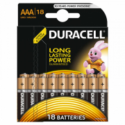 Элемент питания алкалиновый LR03-18BL BASIC (блист.18шт) Duracell