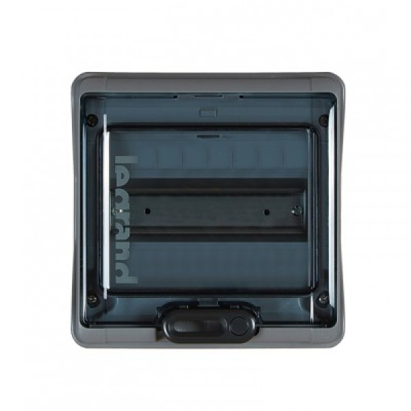 Бокс О/У Plexo3 8М прозрачная дверь 1 ряд (с клемм.) IP65-IK09 Legrand