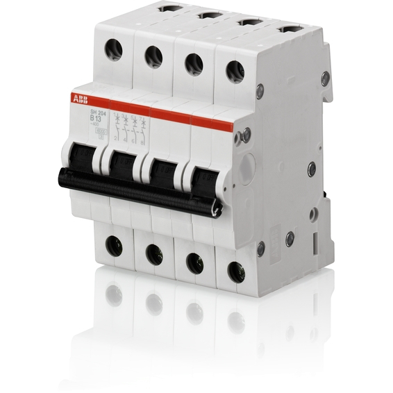 Автоматический выключатель SH204L тип С 4,5кА 4п 10А ABB