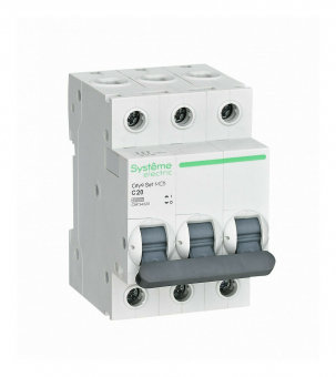 Автоматический выключатель City9 Set тип С 4,5кА 3п 20А Systeme Electric