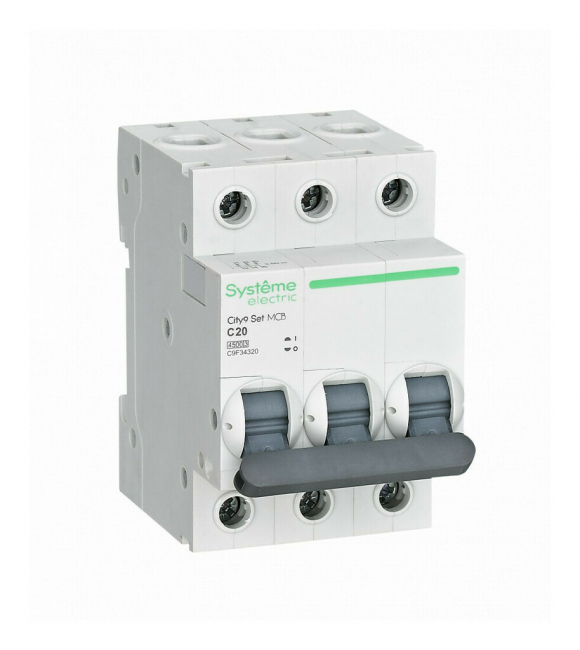 Автоматический выключатель City9 Set тип С 4,5кА 3п 20А Systeme Electric