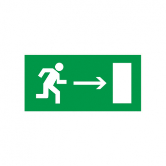 Самоклеющаяся этикетка "Направление к эвакуационному выходу направо" 200х100 IEK