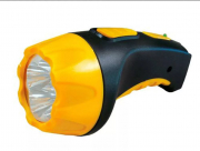 Фонарь светодиодный ручной аккум. LED 3804 (220В черн/жел. 4 LED; SLA пласт. короб) Ultraflash