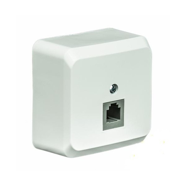 Этюд Розетка О/У 1-м компьютерная RJ45 кат.5е бел. Schneider Electric
