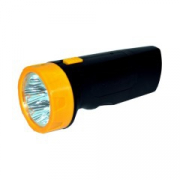 Фонарь светодиодный ручной аккум. LED 3827 (220В черн./жел. 5 LED SLA пласт. коробка) Ultraflash