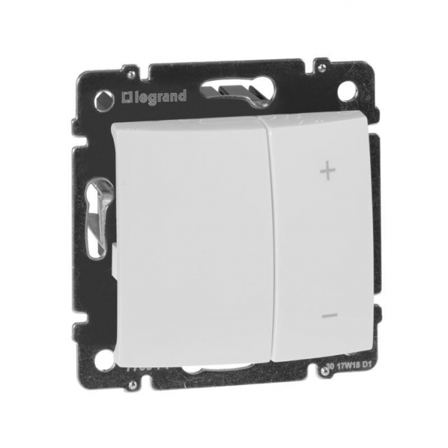 Valena Светорегулятор кнопочный 600Вт бел. Legrand