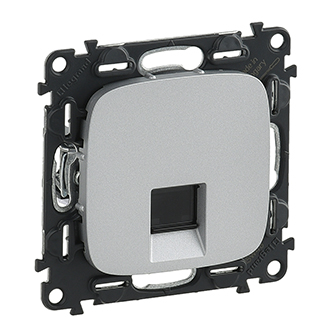 Valena Allure Розетка С/У 1-м компьютерная RJ45 кат. 6е алюминий Legrand