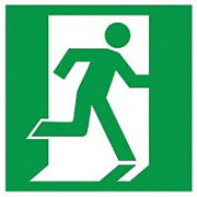 Самоклеющаяся этикетка "Выход здесь" (правосторонний) 150х150 IEK Самоклеющаяся этикетка "Выход здесь" (правосторонний) 150х150 IEK