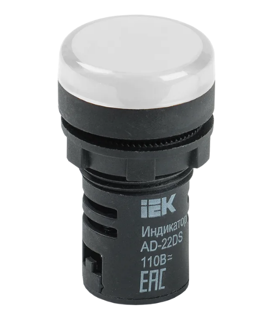 Сигнальный индикатор AD-22DS матрица d22мм 12В АС/DC белая IEK Сигнальный индикатор AD-22DS матрица d22мм 12В АС/DC белая IEK