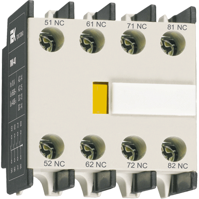 Контакт дополнительный фронтальный ПКИ-04 4р IEK