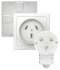BLANCA Комплект силовой коробка+розетка+вилка О/У 2P+N 32А 250В бел. Schneider Electrik