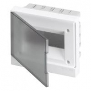 Бокс С/У  Basic E 8М сер. прозрачная дверь 1 ряд (с клемм.) IP40 ABB