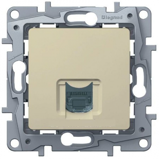 Etika Розетка С/У 1-м компьютерная RJ45 кат.5е сл.к. Legrand