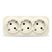 IONICH Розетка О/У 3-м с/з 16А IP20 сл. кость UNIversal IONICH Розетка О/У 3-м с/з 16А IP20 сл. кость UNIversal