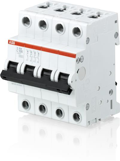 Автоматический выключатель S204 тип С 6кА 4п 32А ABB