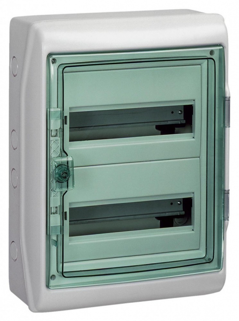 Бокс О/У Kaedra 24М прозрачная дверь 2 ряда (с клемм.) IP65 Schnieder Electric
