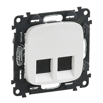 Valena Allure Розетка С/У 2-м компьютерная 2RJ45 кат.6е бел. Legrand