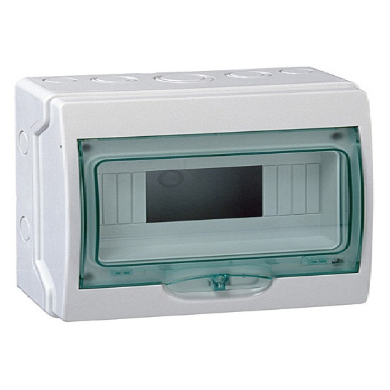 Бокс О/У Kaedra 8М прозрачная дверь 1 ряд (с клемм.) IP65 Schnieder Electric