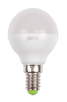 Лампа светодиодная G45 PLED-SP Е14 230В 5000К 9Вт шар матовый JazzWay