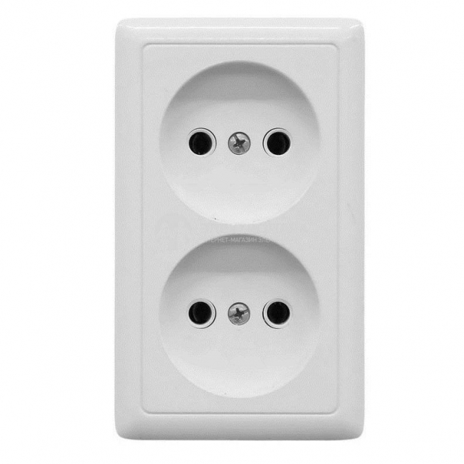 Хит Розетка О/У 2-м б/з 16А бел. Schneider Electric