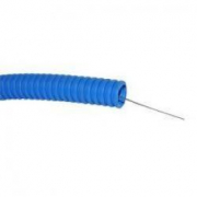 Труба ПП гофрированная легкая 16мм с протяжкой синяя (100м) DKC