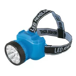 Фонарь светодиодный налобный аккум. LED 5361 (220В 12LED 2 режима; голуб.) Ultraflash