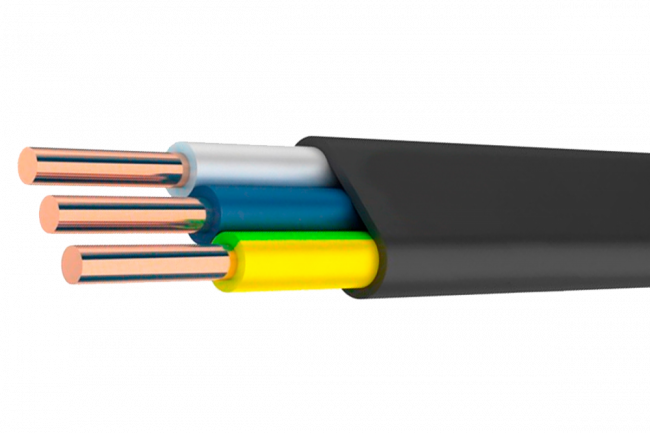 Кабель ВВГ-Пнг(А)-LS 3х2,5 корд РЭК-PRYSMIAN