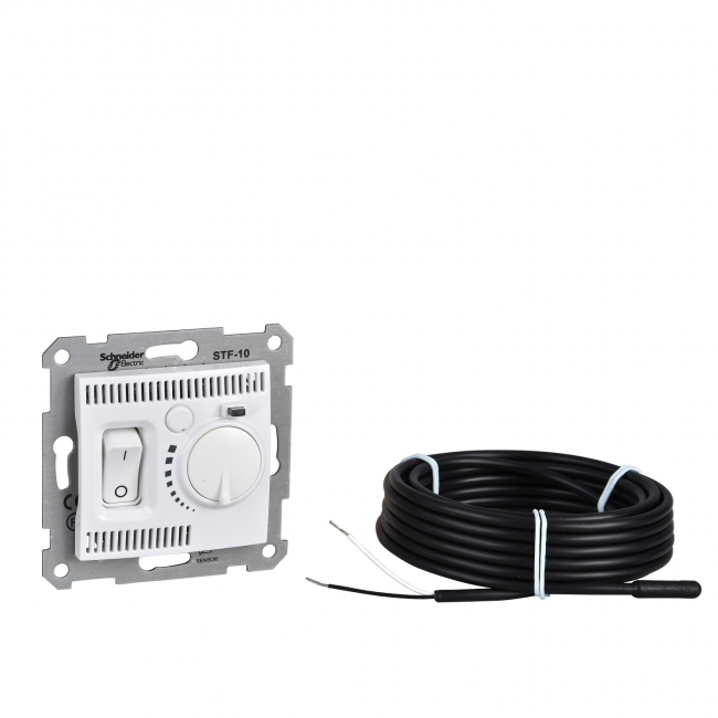 Sedna Терморегулятор С/У для теплого пола 10А 230В бел. Schneider Electric
