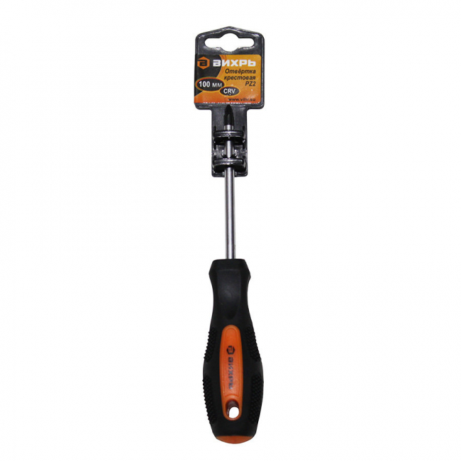 Отвёртка крестовая PZ2, 100 мм Вихрь Отвёртка крестовая PZ2, 100 мм Вихрь
